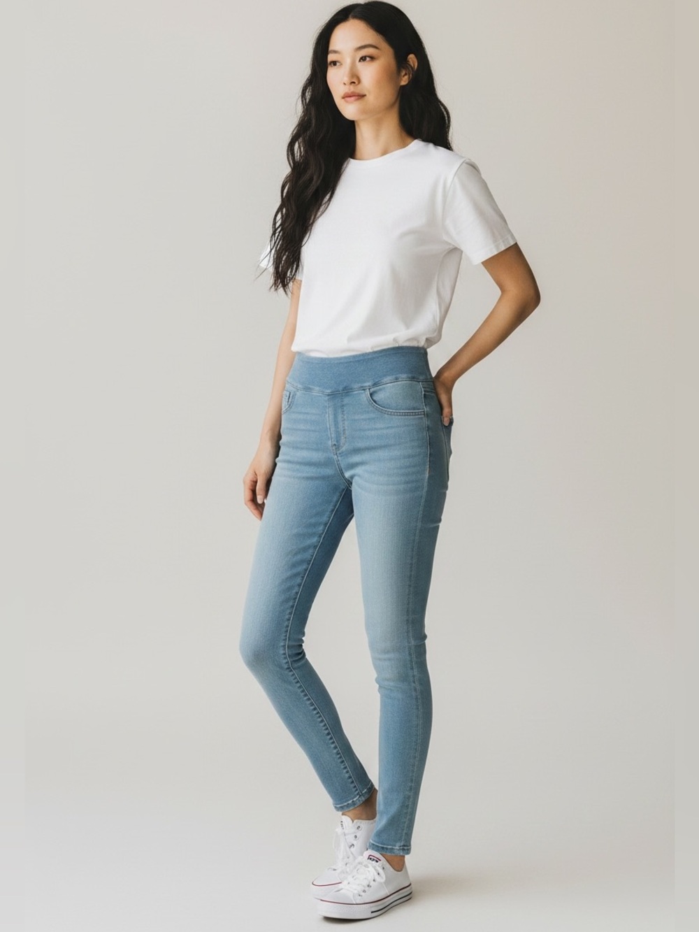 SO Women’s Ultimate Pull On Jegging Stretch Denim Cotton Polyester Spandex S NWT